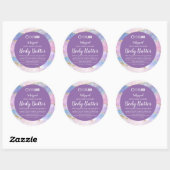 Pastel Agate Gold Glitter & LOGO body Butter Label (Vel)