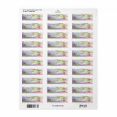 Pastel Agate Gold Glitter Return Address Label (Full Sheet)