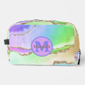 Pastel Agate Rainbow Holographic Dop Kit Toilettasje (Voorkant)