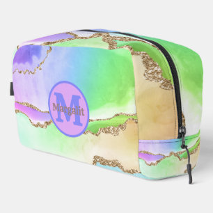 Pastel Agate Regenboog Holografische Dop Kit Toilettasje