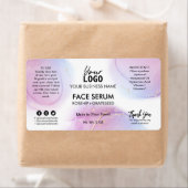 Pastel Alcohol Ink Face Serum Labels (Insitu)
