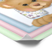 Pastel Alfabet Plezier Teddyberen Poster (Hoek)