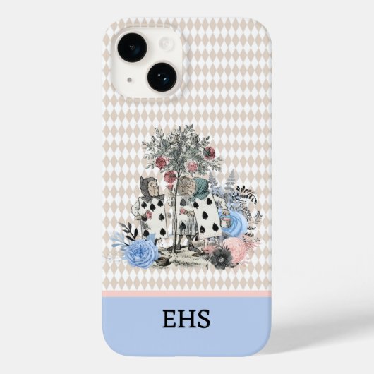 Pastel Alice in Wonderland die Kaart Gardeners spe Case-Mate iPhone Case (Achterkant)