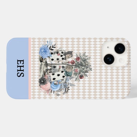 Pastel Alice in Wonderland die Kaart Gardeners spe Case-Mate iPhone Case (Achterkant (horizontaal))
