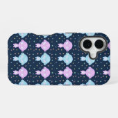 Pastel Alien Tweelingzusters | Cute Kosmische Kawa iPhone 16 Hoesje (Achterkant horizontaal)
