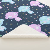 Pastel Alien Tweelingzusters | Cute Kosmische Kawa Sherpa Deken (3/4)