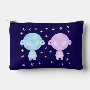 Pastel Alien Tweelingzusters Schattig Kosmisch K Etui
