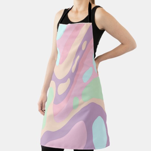 Pastel All Over Print Schort Houd het knap (Insitu)