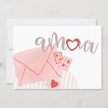 Pastel Amour Letter Hart Roze Valentijns Groet