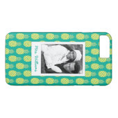 Pastel anananas | Foto en naam toevoegen Case-Mate iPhone Case (Achterkant (Horizontaal))