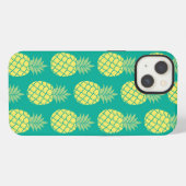 Pastel anananas iPhone hoesje (Achterkant horizontaal)