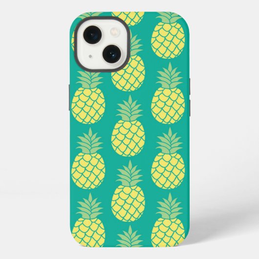 Pastel anananas iPhone hoesje (Achterkant)