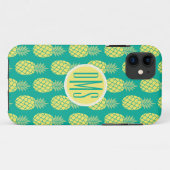 Pastel anananas | Monogram Case-Mate iPhone Case (Achterkant (horizontaal))
