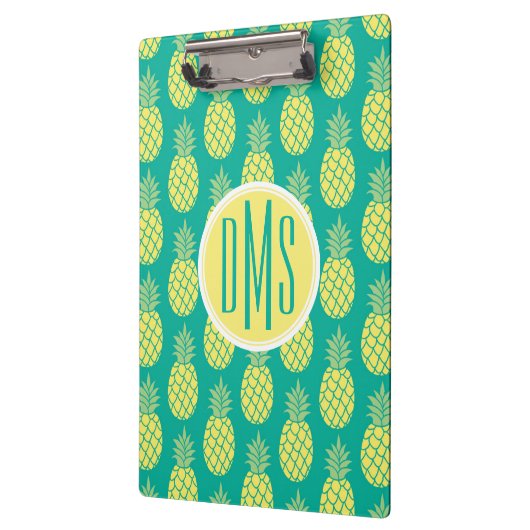Pastel anananas | Monogram Klembord (Links)