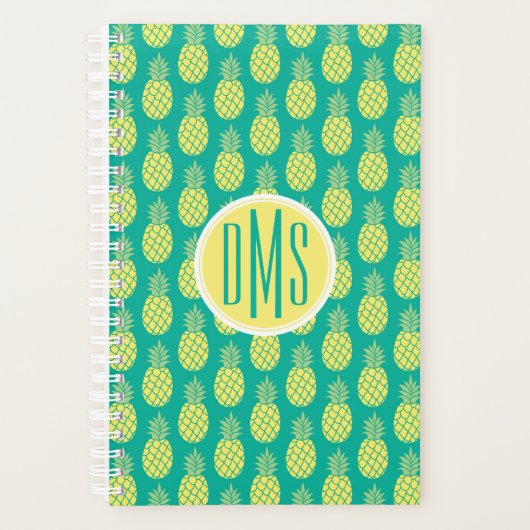 Pastel anananas | Monogram Planner (Voorkant)