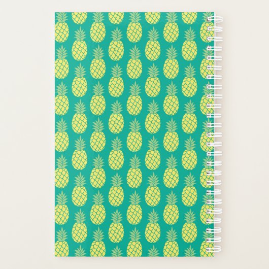Pastel anananas | Monogram Planner (Achterkant)