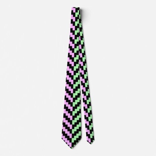Pastel and Black Neck Tie Stropdas (Voorkant)