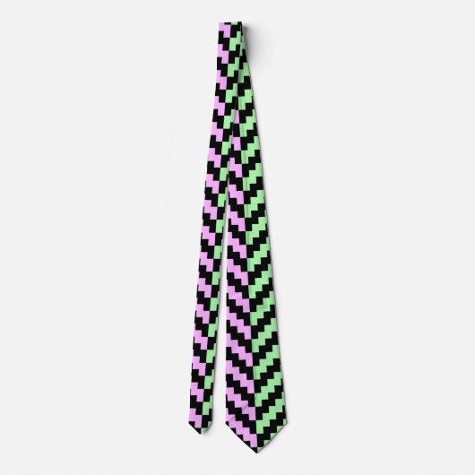 Pastel and Black Neck Tie Stropdas (Achterkant)