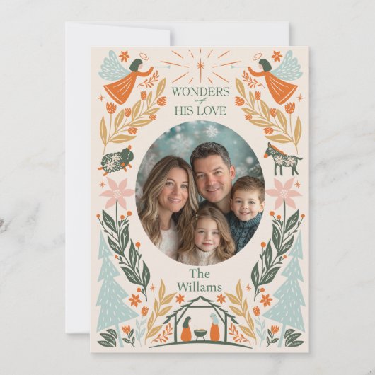 Pastel Angel Christmas Kaart 2 (Voorkant)