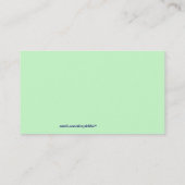Pastel Animal Children's Calling Card Contactkaartje (Achterkant)