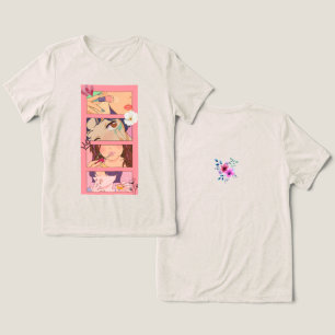 Pastel Anime Bloem T-shirt