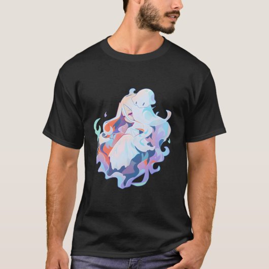 Pastel Anime Ghost T-shirt (Voorkant)