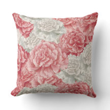 Pastel anjer bloemen Sierkussen