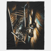 Pastel Antiek tweedekker vleugelvliegtuig Fleece Deken (Voorkant)