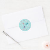 Pastel Ants Insect Lover Ronde Sticker (Envelop)
