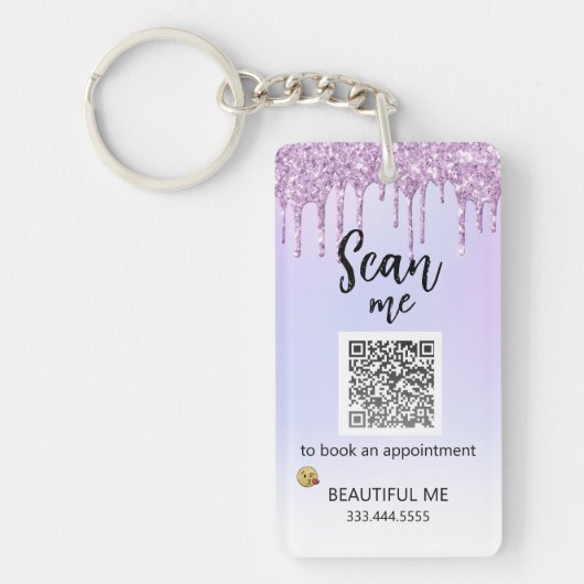 *~* Pastel AP36 QR Promo Logo Acryl Sleutelhanger (Voorkant)