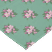 Pastel appelbloemen op groen tafelkleed (Gekanteld)