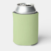 Pastel Appelgroen Effen Kleur  Blikjeskoeler (Blikje Achterkant)