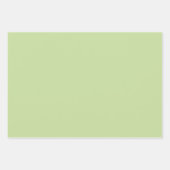 Pastel Appelgroen Effen Kleur  Inpakpapier Vel (Voorkant)