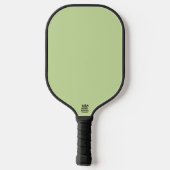Pastel Appelgroen Effen Kleur Pickleball Paddle (Achterkant)