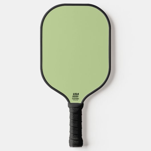 Pastel Appelgroen Effen Kleur Pickleball Paddle (Voorkant)