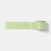 Pastel Appelgroen Effen Kleur  Satijnen Lint (Voorkant)