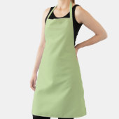 Pastel Appelgroen Effen Kleur  Schort (Insitu)