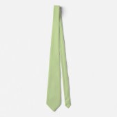 Pastel Appelgroen Effen Kleur  Stropdas (Voorkant)