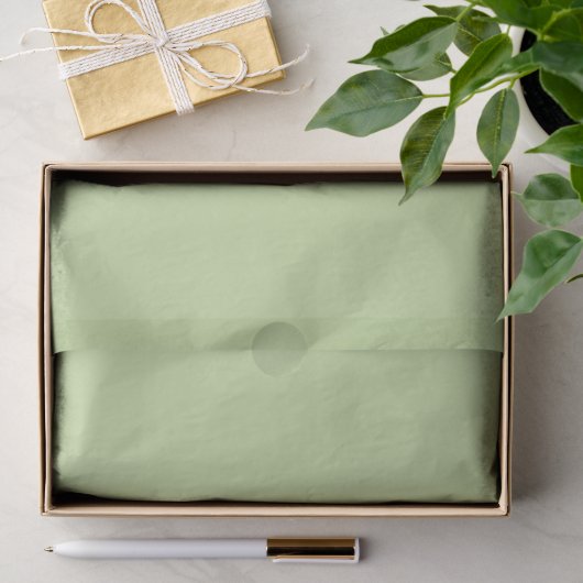 Pastel Appelgroen Effen Kleur  Tissuepapier (Geschenk)