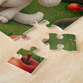 Pastel Apple Meisje met Puppy - Leuke Puzzel voor (Zijkant)
