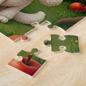 Pastel Apple Meisje met Puppy - Leuke Puzzel voor (Zijkant)