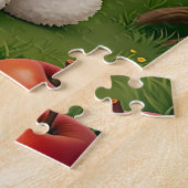 Pastel Apple Meisje met Puppy - Leuke Puzzel voor Legpuzzel (Zijkant)