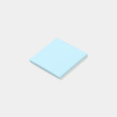 Pastel Aqua Effen Kleur Minimalistisch Post-it® Notes (Schuin)