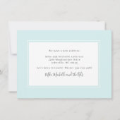 Pastel Aqua Home Sweet Home We zijn verhuisd Aankondiging (Achterkant)