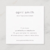 Pastel Aqua Kraft Mountain Hartelijk dank voor uw Vierkante Visitekaartje (Achterkant)