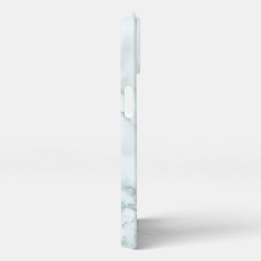 Pastel Aqua Marble Subtle - op maat gemaakt iPhone Hoesje (Rechterkant)