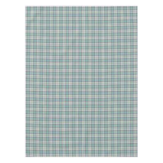 Pastel Aqua, Paars en geel Tafelkleed (Voorkant)