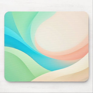Pastel Aqua Perzik Stromende Lagen Muismat