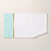 PASTEL AQUA  ROOS GOLD BATHROOM TOWEL SET BAD HANDDOEK (Handdoek)
