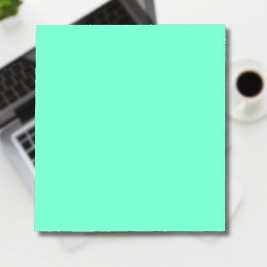 Pastel Aqua Solid Color | Klassiek | Elegant Notitieblok